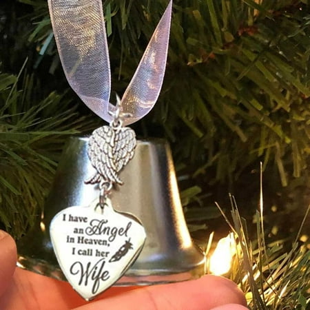 

TWCTUWEN Diamond Hanging Mirrors Acrylic Chandelier Coffin Christmas Memorial Ornaments Angel Wing Bell Christmas Decoratio Family Commemorative Hanging Decorations Sign Christmas Decoration Hangs