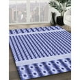 thumbnail image 2 of Ahgly Company Indoor Rectangle Patterned Blue Angel Blue Area Rugs, 8' x 10', 2 of 6