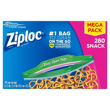 Ziploc Snack Bags 280 Ct