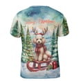 thumbnail image 2 of Merry Christmas Santa Reindeer Antlers Poodle Sleigh Xmas Winter Holiday All Over Print 3D Shirt Unisex Merch Poodles Dog Lover Gifts Idea - 00023, 2 of 6