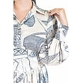 thumbnail image 4 of Vestido camisero manga larga Roman Fashion /Juvenil, 10931 (Ivory, marino) beige M, 4 of 5