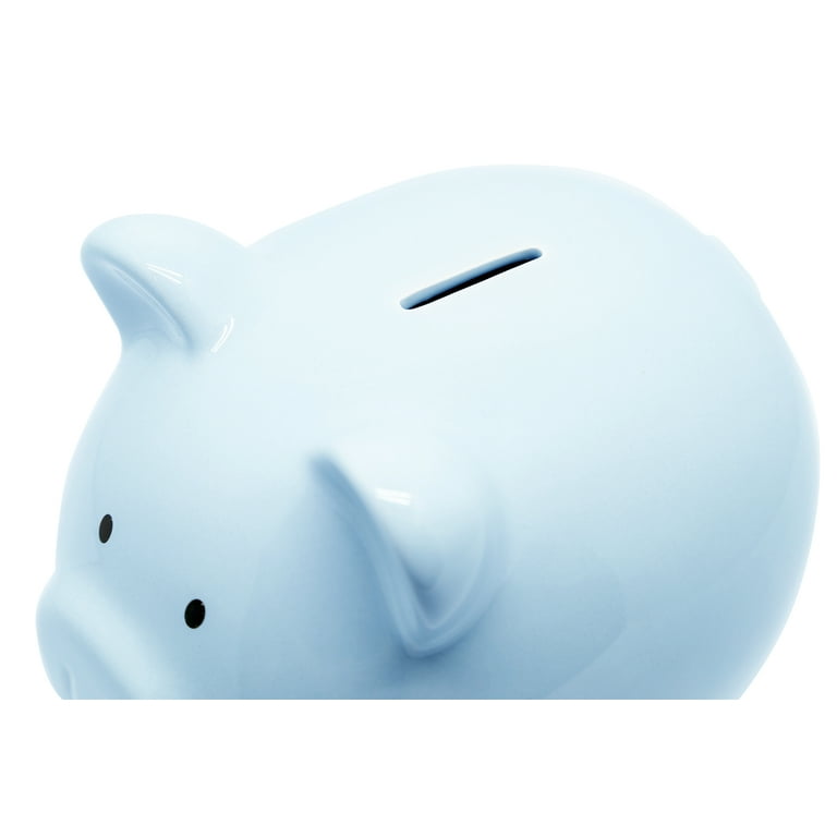 Pearhead Ceramic Piggy Bank, Blue - Walmart.com