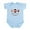 Sky Blue, variant on CafePress - Peace Love Puggle Infant Bodysuit - Baby Light Bodysuit, Size Newborn - 24 Months
