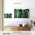 thumbnail image 3 of Elephant Stock Mid-century Arches Emerald Green Wall Art - Horizontal Canvas Wall Art - Living Room Wall Decor - Abstract Canvas - Green And White Decor By Urban Epiphany - 12" x 8", 3 of 4