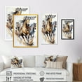 thumbnail image 4 of Designart Herd Of Horses Running II Canvas Wall Art, 4 of 5