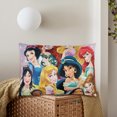 thumbnail image 3 of Dis-ney Princess Pillowcase cartoon pattern printed pillowcase soft and breathable pillowcase envelope closure, 3 of 5