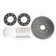 thumbnail image 2 of Sprocket de Cadena, Fit DirectO de Alta Resistencia 44 Sprocket de Dientes 9 Agujeros Rendimiento de la transmisorio Resistente Con El Kit de Montaje para 50CC 66cc 80cc Motor DE, 2 of 7