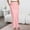 *Pink, variant on ClodeEU Women's Satin A Line Skirt with Side Pockets,Solid Color Silky Midi Skirt Beige,Women's Plus L