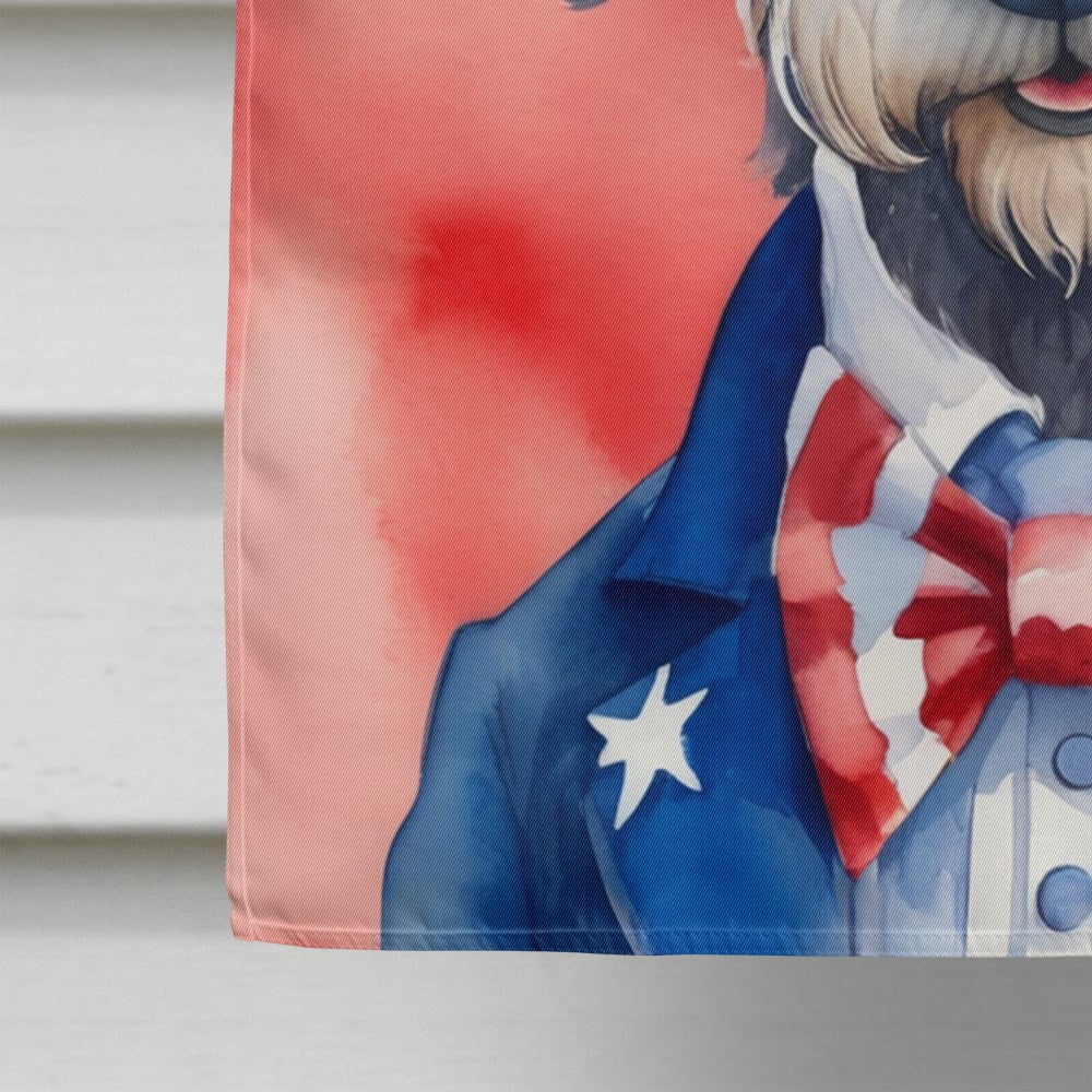 Irish Wolfhound Patriotic American House Flag 28 in x 40 in