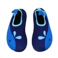 thumbnail image 2 of Botas de esnórquel para aventuras seguras junto al mar Aletas de natación azules para niños y calcetines de buceo antideslizantes, 2 of 3
