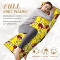 thumbnail image 3 of KLL Ultra Soft Microfiber Body Pillow Cover/Pillowcases 20"x54" with Hidden Zipper Closure-Duck with Star Sunglasses, 3 of 5