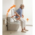thumbnail image 6 of Electric Raised Toilet Seat, Electric Toilet Seat Lift, Powered Toilet Seat Riser with Handles, Toilet Lift Seat for Elderly, Support to 330LBS, AX12, 6 of 14