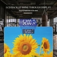 thumbnail image 3 of High Precision Body Weight Scale Smart Bathroom Scales with Large LCD Display(400lbs),Decorative for Bedroom-Sunflower Field With Vibrant Yellow Flowers Under Clear Blue Sky, 3 of 4