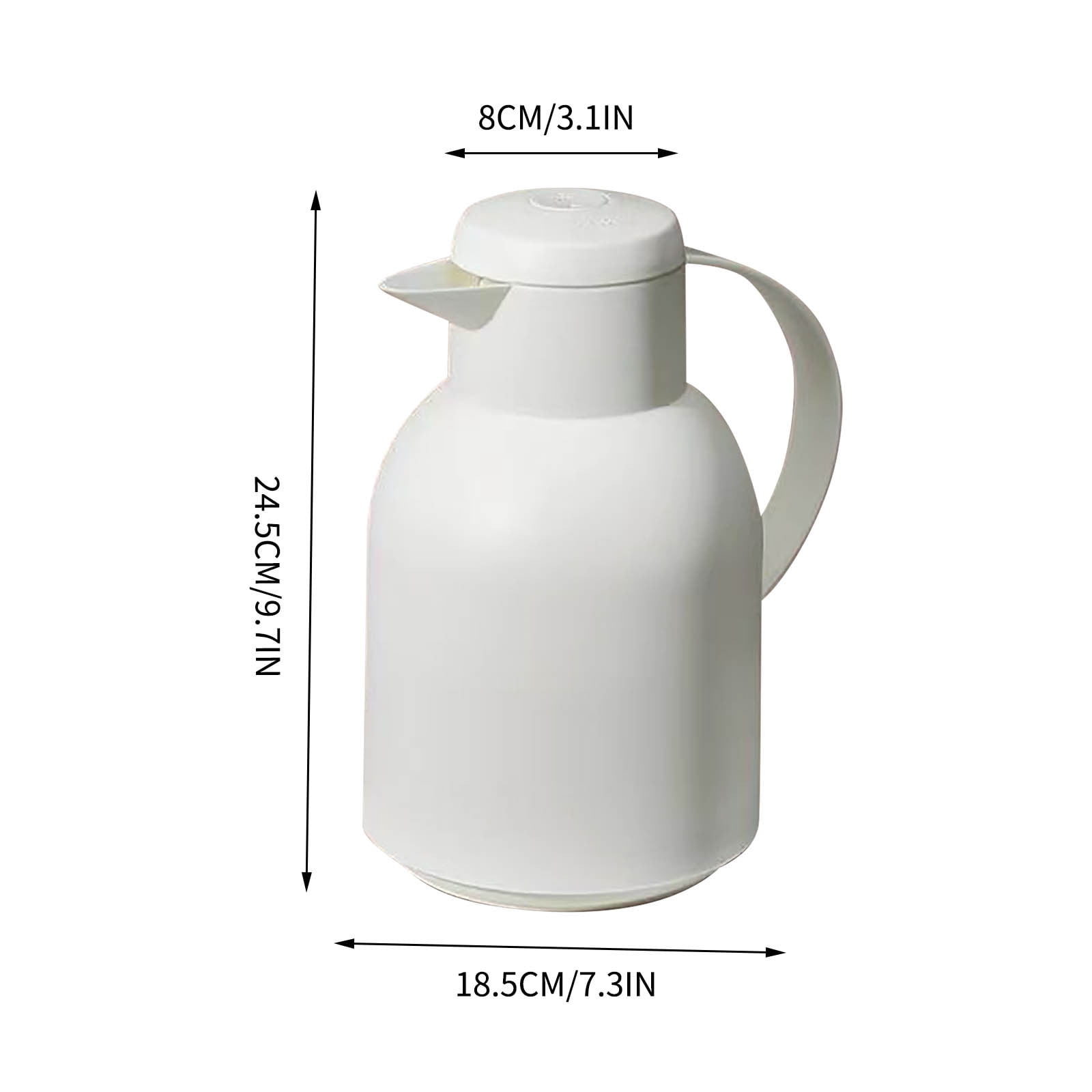 Msgweeeg Electric Water Kettle Water Heater Kettle Home Large Capacity Hot Kettle Office Portable Glass Insulated Pot Teapot Open Water Bottle for Office Desks & Workspaces