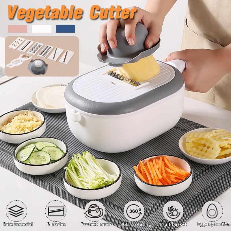 Vegetable Mandoline Slicer 10 In 1 Vegetable Spiralizer Cutter And Shredder Kitchen Multipurpose Julienne Grater With Guard And Egg White Separator Veggie Food Dicer Walmart Com Walmart Com
