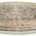 thumbnail image 4 of Alfa Rich 5x5 Area Rugs, Ultra-Thin Oriental Black Gold Rug, Non-Slip Machine Washable, Easy Clean, Pet Friendly 5' Round Rug, 4 of 5