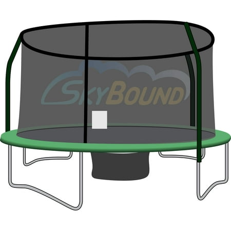 SkyBound 14-Foot Trampoline Net - Fits 4 Poles using a Top Ring