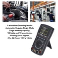 thumbnail image 4 of Handheld 2-in-1 Digital Oscilloscope Multimeter with 10MHz Bandwidth, 50Msps Sampling Rate, 2.4" LED Backlit Color Screen, Auto-Ranging 6000 Counts, 3 Waveform Scanning Modes, 100 Data/10 Waveform, 4 of 6
