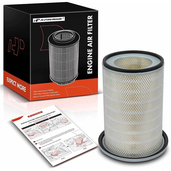 A-Premium Front Engine Air Filter Compatible with Chevrolet W3500 Tiltmaster, W4500 Tiltmaster, W5500 Tiltmaster, W5500HD Tiltmaster & GMC W3500 W4500 W5500Forward, W5500HD Forward