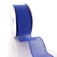 thumbnail image 2 of Ribbon Traditions 2.5" Wired Burlap Ribbon Classic Blue 10 Yards, 2 of 3