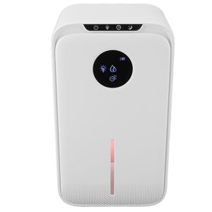 85 OZ Déshumidificateur pour la maison, 800 Déshumidificateur silencieux avec tuyau d'évacuation, filtre réutilisable, mode sommeil, arrêt automatique, minuterie, portable pour la salle de bain de chambre, sous-sol
