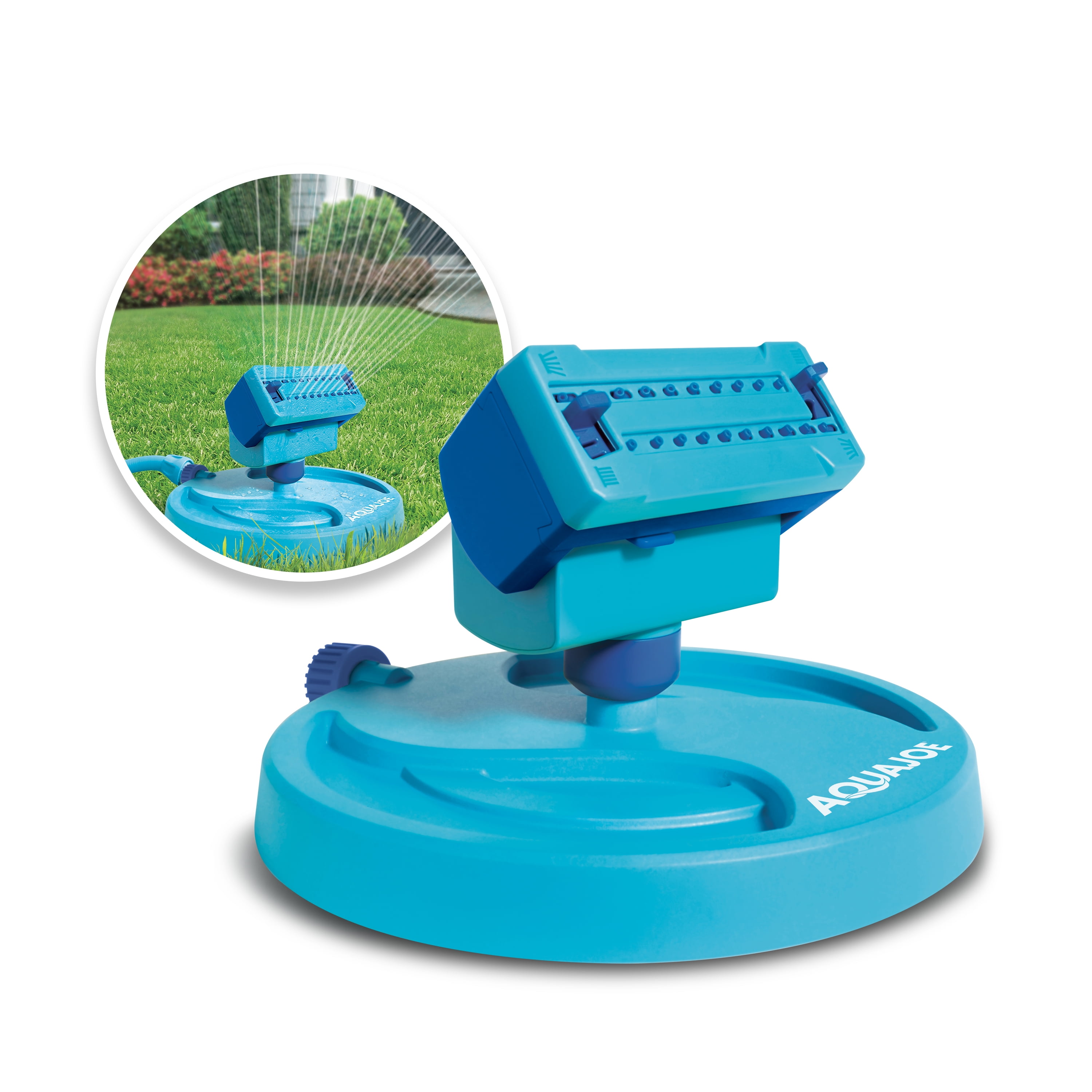 Aqua Joe Mini GearDriven Oscillating Sprinkler on Sled Base
