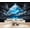 Blue, variant on Enchanted Forest Wallpaper Mystical Cloud Ocean Electric Blue Glow Sky Peel and Stick Wall Murals 69"H x 96"W Removable PVC Wall Paper Self-Adhesive Wall Paintings for Bedroom Living Room