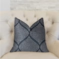 thumbnail image 2 of Plutus Pitaya Blue and White Luxury Throw Pillow - Double sided 20" x 36" King, 2 of 3
