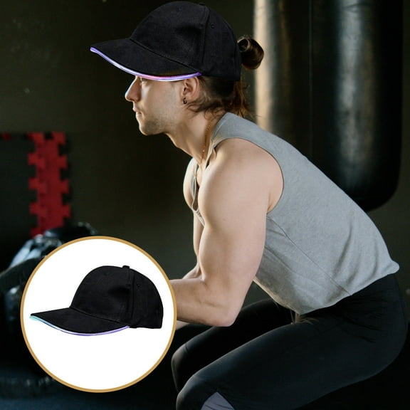 LEORX 1 Set LED Baseball Cap With Light Assorted for Night Activities