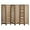 6 Panel Dh-brown, variant on Wood Room Divider 4 Panel 5.6Ft Carved Room Divider and Folding Privacy Screen, Minimalism Portable Partition Screen Divider for Room Separation, Room Decoration for Home Office - Natural