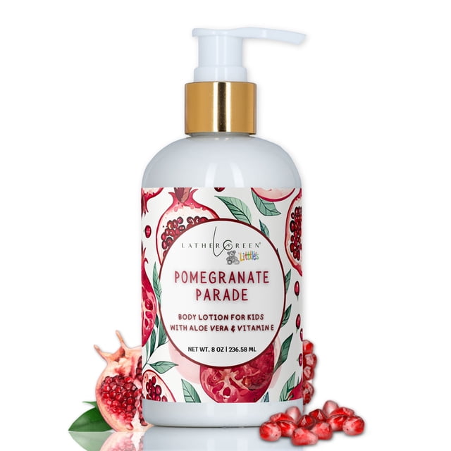 Pomegranate Parade Kids Natural Body Lotion – Gentle Hydration for Sensitive Skin - 8 oz by LatherGreen