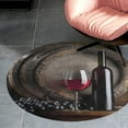 thumbnail image 4 of Grape Red Wine Round Carpet Circle Rug Outdoor Patio Area Rug Washable Large Area Rugs Hallway Room Decor Fitness Mats, 4 of 8