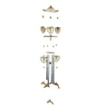thumbnail image 2 of Wind Chime Grace Ornamento Colgante Doble Doplhin, 2 of 5