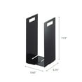 thumbnail image 6 of Yamazaki Home Towel Storage Organizer, Black, Steel, Handles, No Assembly, 6 of 6