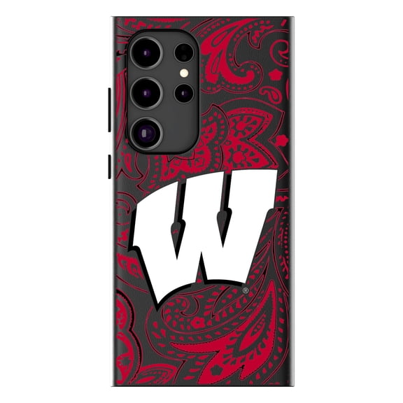 Keyscaper Wisconsin Badgers Paisley Galaxy Magnetic Bump Case