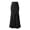Black*, variant on RUTAYY Women's Skirt Solid Color A-Line Pleated Zipper Comfortable Breathable Party Wear Elegant Holiday Maxi Skirt