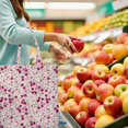thumbnail image 3 of Rustic Style Nordic Stripes Washable Shopping Bag - Machine Washable Eco-Friendly Grocery Tote, 3 of 4