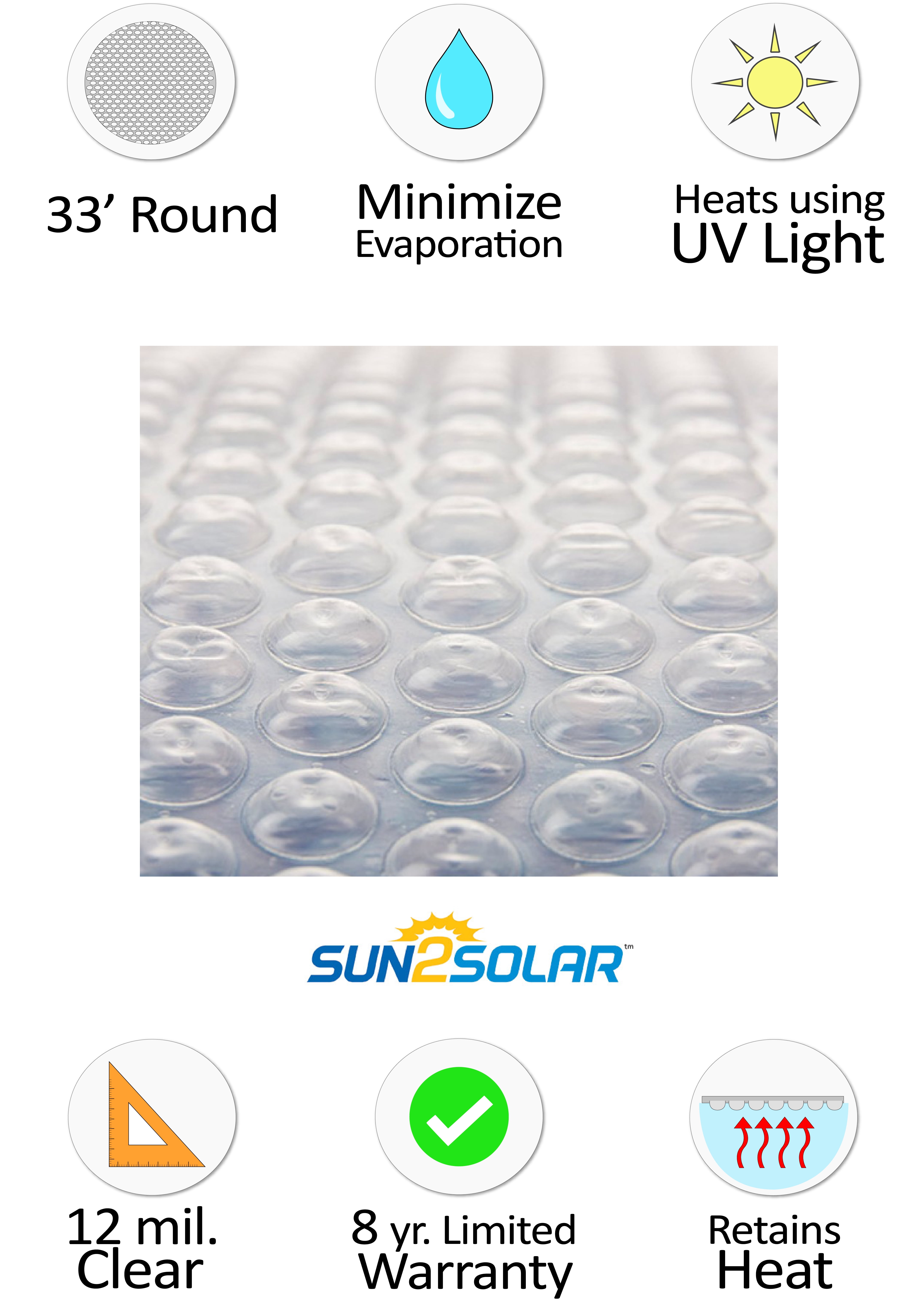 Round Supreme Blue, Clear Bubble or Clear Diamond Above Ground Swimming