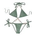thumbnail image 1 of Conjunto de bikini a la moda para mujer, traje de baño de dos piezas con relleno sólido, ropa de playa Fridja  nalpqowj22047, 1 of 1