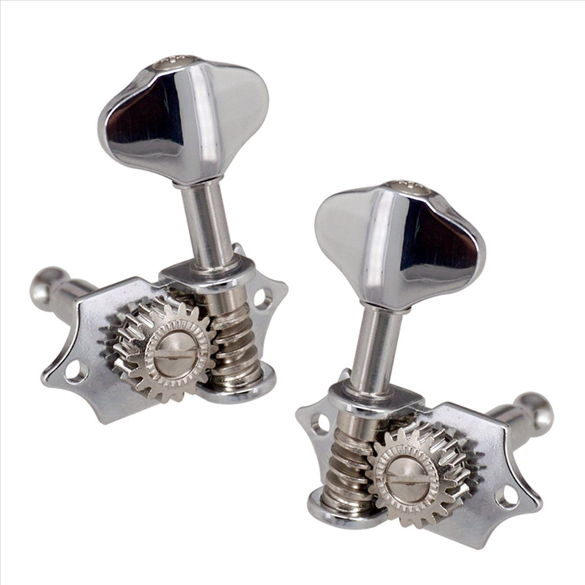 9L9R 18Pcs 1:18 Guitar String Tuning Pegs Tuner Machine Heads Knobs Keys for Acoustic or Electric Silver