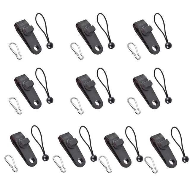 facefd Outdoor Tent Canopy Clip Tied Rope Hanger Awning Windproof Fixed Buckle Plastic Accessories for Outdoors Camping
