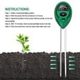 thumbnail image 4 of 3 in 1 Soil Tester, Soil pH Tester, Soil Moisture Meter, Soil Light Intensity Tester, 3 in 1 Soil Tester for Garden and Agriculture (No Battery Needed, 4 of 4