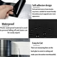 thumbnail image 4 of 32ft Black Border Peel & Stick Wood Grain,Self Adhesive Mirror Frame Border,Removable Waterproof Bathroom Mirror Tape Sticker Trim,3.93x32ft, 4 of 7