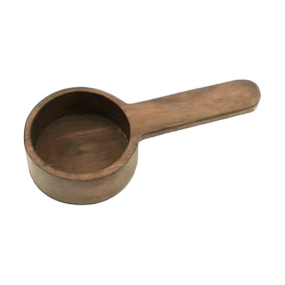 Wooden Coffee Spoon In Walnut,Coffee Scoop,Coffee Measuring Spoon, Coffee Scoop Measuring For Coffee Beans, Soup Cooking Mixing Stirrer Kitchen Tools Utensils,1 Wooden Tea Scoop(4.5x10cm)