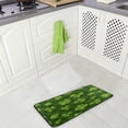 thumbnail image 4 of GZHJMY St.Patrick's Day Kitchen Rugs and Mats,Lucky Clover Non Slip Washable Cushioned Carpets Polyester AntiFatigue Comfort Porch Floor Mat Doormate, 39"x 20", 4 of 7