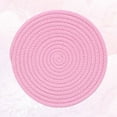 thumbnail image 3 of Raindrops Coaster Pink 1Pcs 9.8x9.8in Cotton Thread, 3 of 5
