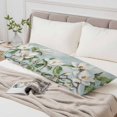 thumbnail image 4 of Botanical Flowers Body Pillow Cover, Pillowcase Protectors with Zipper, Breathable Decorative Throw Pillow Case Cover, Country Magnolia Leaves Branches Pillow Shams for Couch Sofa 20x54Inch, 4 of 8