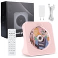 thumbnail image 2 of Gueray Portable CD Player with Bluetooth 5.0, CD Player for Desktop with HiFi Sound Speaker, CD Kpop Music Player with Remote Control, Dust Cover, FM, 2 of 9