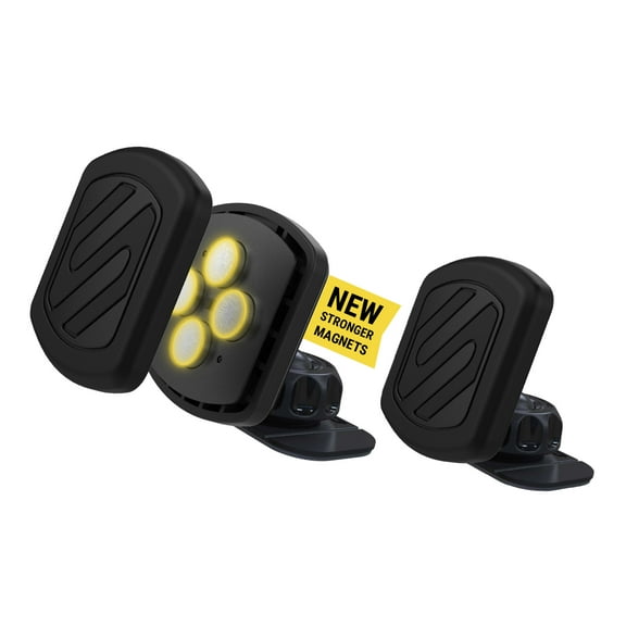 Scosche MXDM-2PXCES0 MagicMount Magnetic Dash Phone Mount w/ 360° Adjustable Magnet Head, 2 pk Black