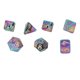 thumbnail image 1 of Dados de juego de rol, 7 piezas de dados poliédricos, juego de dados poliédricos transparentes, aspecto llamativo, 1 of 8